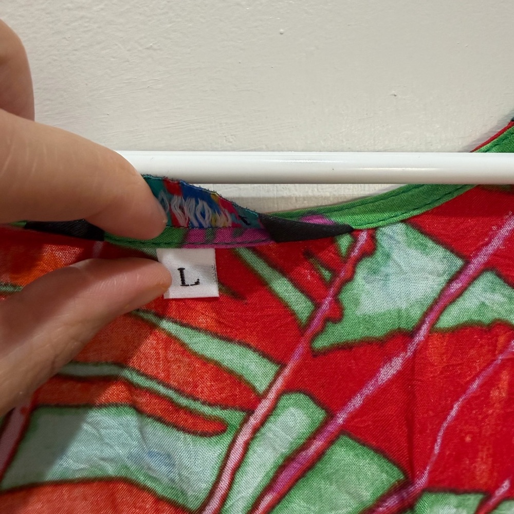 Jams World Hawai’i Hattie Volare Hawaiian 60 Year Dress Large Colorful Eccentric - Picture 4 of 8